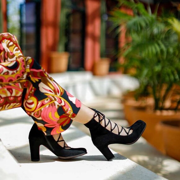 NEW CHIE MIHARA JANET Burgundy Suede Laceup Mid Calf Boots Spain IT 40 - Picture 8 of 8